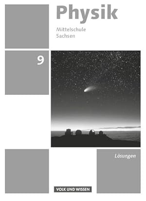 Imagen del vendedor de Physik - Ausgabe Volk und Wissen 9. Schuljahr - Mittelschule Sachsen - Lsungen zum Schlerbuch : Lsungen zum Schulbuch a la venta por AHA-BUCH GmbH