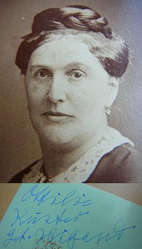 Seller image for CdV-Foto JENA 1875: Ottilie K�STER, geb. Wigand (1828-1901), Tochter Otto WIGAND for sale by Versandantiquariat tucholsklavier (Theodor Schmidt)