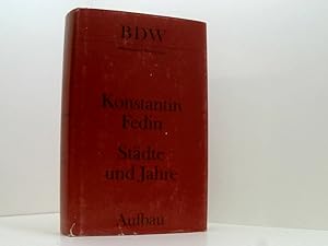 Bild des Verk�ufers f�r Bibliothek der Weltliteratur (BDW) ; St�dte und Jahre zum Verkauf von Book Broker