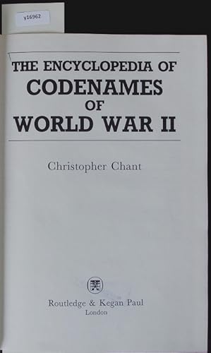Seller image for The encyclopedia of codenames of World War II. for sale by Antiquariat Bookfarm