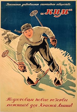 Soviet Skiers Red Army KIM Sports Society
