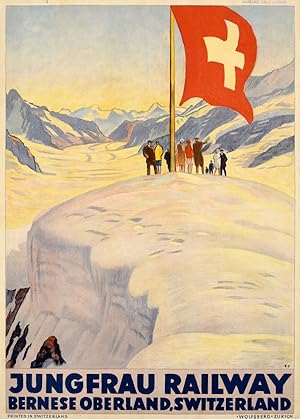 Jungfrau Railway Bernese Oberland Cardineaux Flag