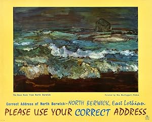 Bild des Verk�ufers f�r Bass Rock North Berwick GPO William McTaggart zum Verkauf von AntikBar Original Vintage Posters