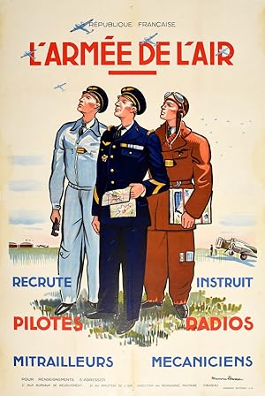 L'Armee De L'Air French Pilots Air Force WWII