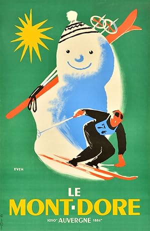 Mont Dore Auvergne Snowman