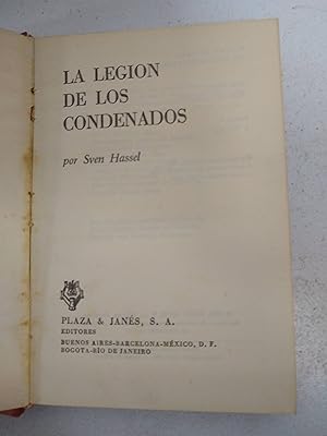 Imagen del vendedor de La legion de los condenados a la venta por NAVEBOOKS