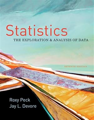 Imagen del vendedor de Statistics : The Exploration and Analysis of Data a la venta por GreatBookPrices