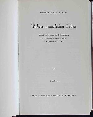 Bild des Verk�ufers f�r Wahres innerliches Leben - BAND I. zum Verkauf von books4less (Versandantiquariat Petra Gros GmbH & Co. KG)