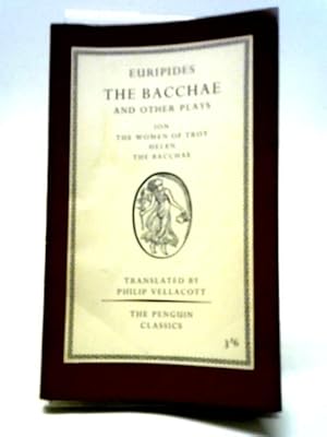 Image du vendeur pour The Bacchae and other Plays mis en vente par World of Rare Books