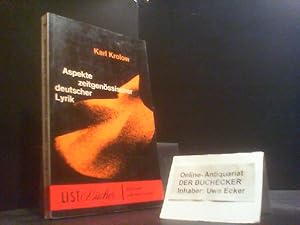 Bild des Verkufers fr Aspekte zeitgenssischer deutscher Lyrik. List-Bcher ; 249 zum Verkauf von Der Buchecker