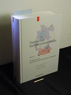 Seller image for Familiennamen nach Beruf und pers�nlichen Merkmalen - Deutscher Familiennamenatlas Band 5 - for sale by Erlbachbuch Antiquariat