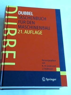 Bild des Verk�ufers f�r Dubbel. Taschenbuch f�r den Maschinenbau zum Verkauf von Celler Versandantiquariat