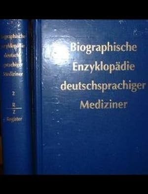 Bild des Verkufers fr BIOGRAPHISCHE ENZYKLOPDIE deutschsprachiger Mediziner. Hg.: Dietrich Engelhardt. 2 Bde. zum Verkauf von Antiquariat Bergische Bcherstube Mewes