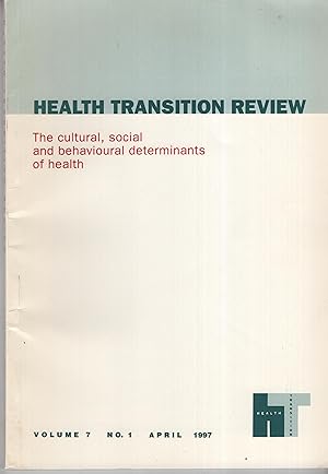 Imagen del vendedor de Health Transition Review, Volume 7, No 1, April 1997 a la venta por Cher Bibler
