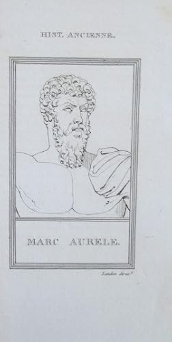 Bild des Verkufers fr Portrt. Brustbild. Umriss-Kupferstich von Charles Paul Landon (*1760 - 1826 ), Bild: 9 x 5,5 cm, Blatt: 15,5 x 8,5 cm, um 1800. zum Verkauf von Antiquariat Michael Eschmann