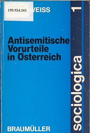 Imagen del vendedor de Antisemitische Vorurteile in �sterreich a la venta por avelibro OHG