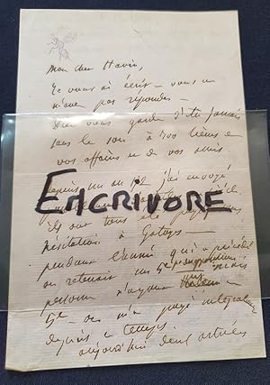 Lettre autographe manuscrite signée de Alphonse Karr