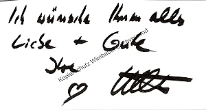 Bild des Verkufers fr Original Autogramm Ute Lemper /// Autograph signiert signed signee zum Verkauf von Antiquariat im Kaiserviertel | Wimbauer Buchversand