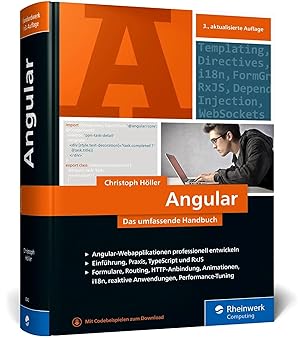 Imagen del vendedor de Angular | Das groe Handbuch zum JavaScript-Framework. Einfhrung und fortgeschrittene TypeScript-Techniken. Inkl. Angular Material a la venta por preigu