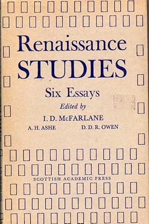 Imagen del vendedor de Renaissance Studies - Six Essays a la venta por Chaucer Head Bookshop, Stratford on Avon