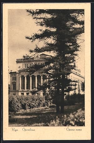 Ansichtskarte Riga, Operas nams, Opernhaus