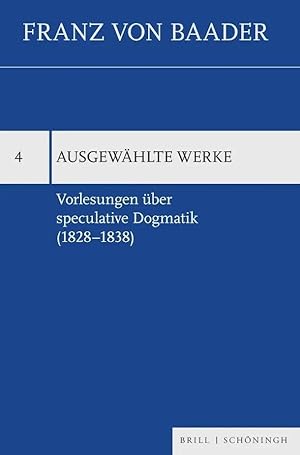 Bild des Verk�ufers f�r Vorlesungen �ber speculative Dogmatik (1828-1838) zum Verkauf von preigu