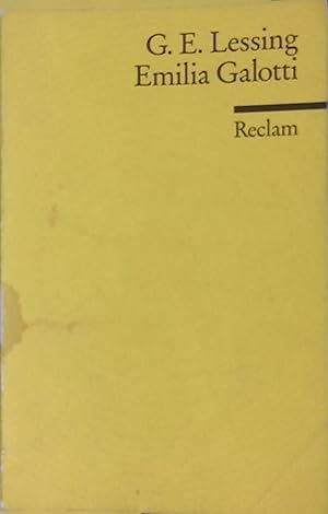 Bild des Verkufers fr Emilia Galotti : e. Trauerspiel in 5 Aufzgen. Reclams Universal-Bibliothek ; Nr. 45 zum Verkauf von books4less (Versandantiquariat Petra Gros GmbH & Co. KG)