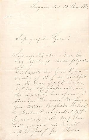 Seller image for Eigenh. Brief mit U. for sale by Eberhard K�stler Autographen&B�cher oHG