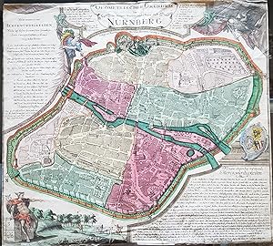 Nurnberg (old Map of the Fortified City. "Geometris Cher Grundris der Des Heiligen Römischen Reic...