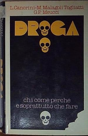 Imagen del vendedor de Cancrini lmalagoli togliatti meucci DROGA a la venta por Genesis Books