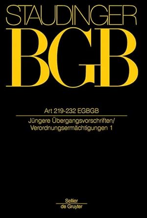 Immagine del venditore per Art 219-232 | J�ngere �bergangsvorschriften / Verordnungserm�chtigungen venduto da preigu