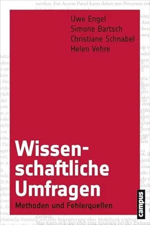 Bild des Verk�ufers f�r Wissenschaftliche Umfragen | Methoden und Fehlerquellen zum Verkauf von preigu