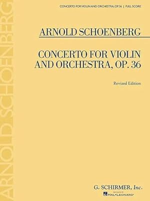 Seller image for Concerto for Violin and Orchestra, Op. 36 | Full Score (Revised Edition) for sale by preigu