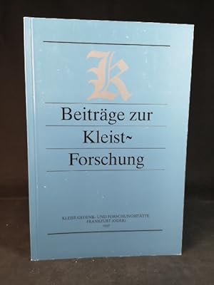 Immagine del venditore per Beitr�ge zur Kleist-Forschung 1997. [Neubuch]. venduto da ANTIQUARIAT Franke BRUDDENBOOKS