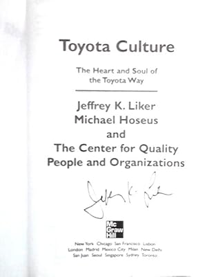 Immagine del venditore per Toyota Culture venduto da World of Rare Books