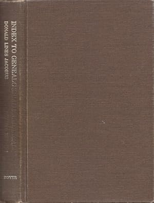 Seller image for Donald Lines Jacobus' Index to Genealogical Periodicals Revised Edition for sale by Americana Books, ABAA