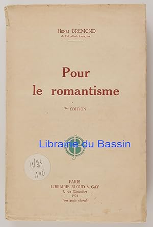 Immagine del venditore per Pour le romantisme venduto da Librairie du Bassin