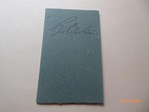 Seller image for Wohl geh ich t�glich andere Pfade. Mit zwei Holzschnitten von Hermann Rapp. Signiert. for sale by Krull GmbH i.L.