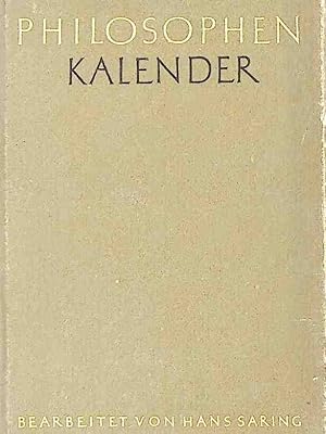 Bild des Verk�ufers f�r Philosophen-Kalender. zum Verkauf von books4less (Versandantiquariat Petra Gros GmbH & Co. KG)