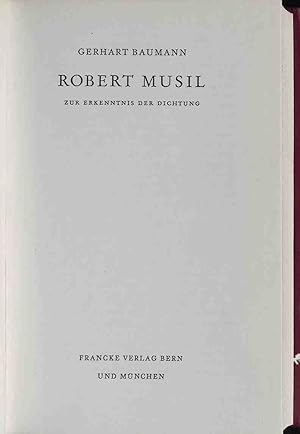 Immagine del venditore per Robert Musil: Zur Kenntnis der Dichtung. venduto da books4less (Versandantiquariat Petra Gros GmbH & Co. KG)