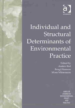 Immagine del venditore per Individual and Structural Determinants of Environmental Practice venduto da GreatBookPricesUK