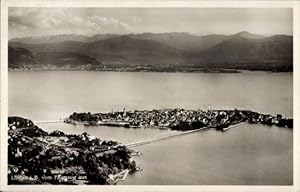 Image du vendeur pour Ansichtskarte / Postkarte Lindau am Bodensee Schwaben, Totalansicht, Blick aus Flugzeug mis en vente par akpool.de - akpool GmbH