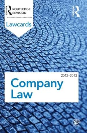 Bild des Verk�ufers f�r Company Lawcards 2012-2013 zum Verkauf von GreatBookPrices