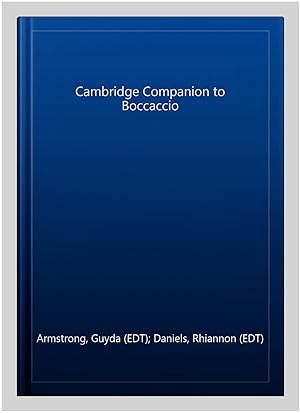 Bild des Verk�ufers f�r Cambridge Companion to Boccaccio zum Verkauf von GreatBookPrices