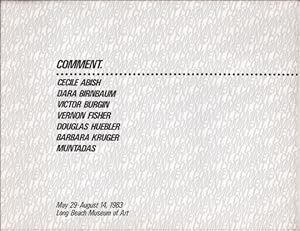 Seller image for Comment for sale by Specific Object / David Platzker