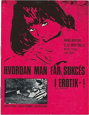 Imagen del vendedor de All About Loving [Hvordan man f�r sukc�s i erotik] (Original program from the Danish release of the 1964 French film) a la venta por Royal Books, Inc., ABAA