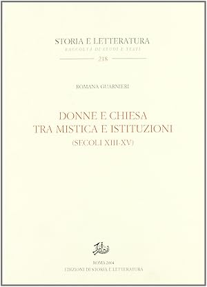 Immagine del venditore per Donne e Chiesa tra mistica e istituzioni (secoli XIII-XV) venduto da Messinissa libri