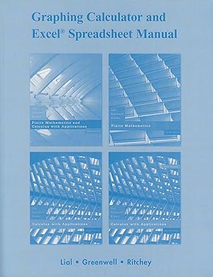 Bild des Verkufers fr Graphing Calculator and Excel Manual for Finite Mathematics and Calculus with Applications zum Verkauf von Reliant Bookstore