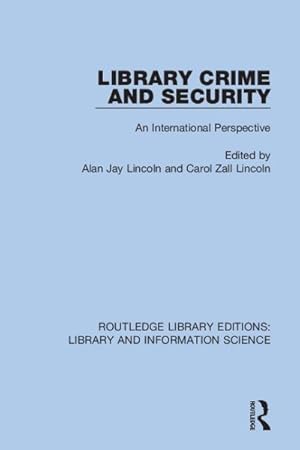 Seller image for Library Crime and Security : An International Perspective for sale by GreatBookPrices