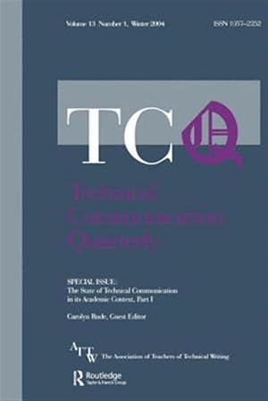 Seller image for State of Technical Communication in Its Academic Context for sale by GreatBookPrices